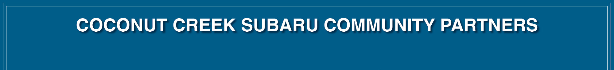 coconut creek subaru community partners