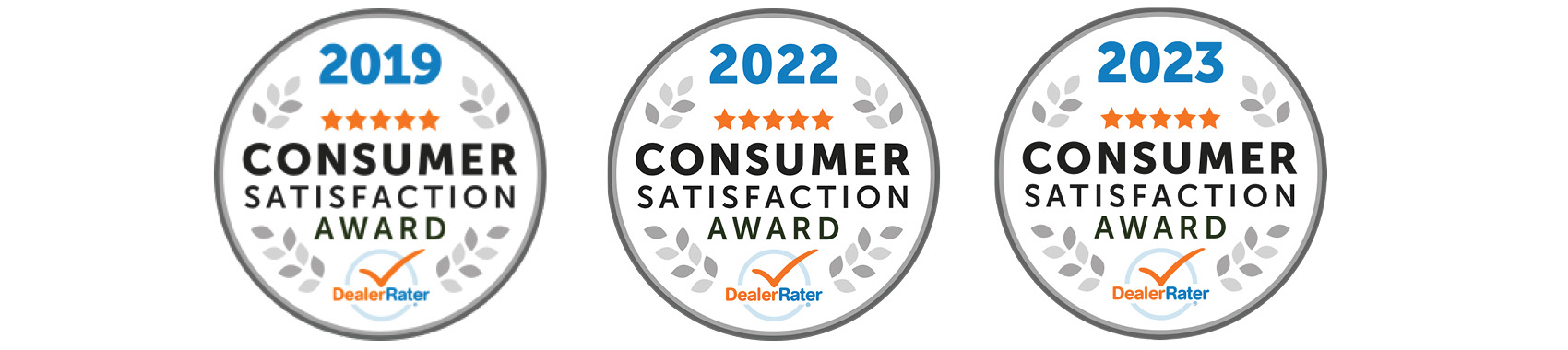 2019, 2022, 2023, Consumer Satisfaction Awards